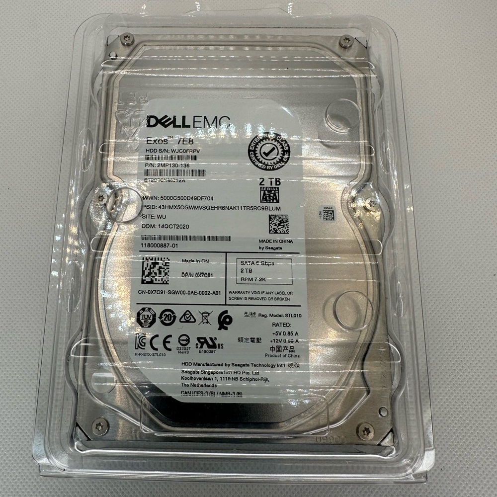 Dell Silver Hard Drive 2TB